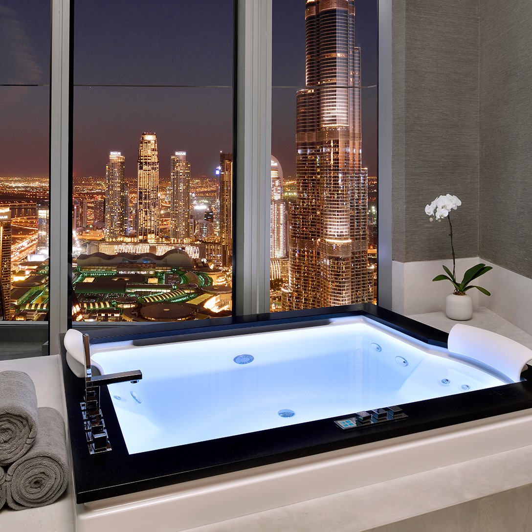 Private Jacuzzi Time at The Spa - Address Hotels in Dubai